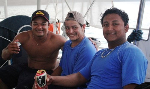 Our Tres Amigos. Adonis (left), Ernesto (center) and Marlon (right).