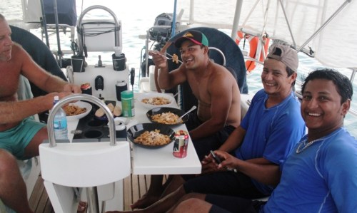 What else but an Italian Dinner on Camelot... Mangia, mangia!