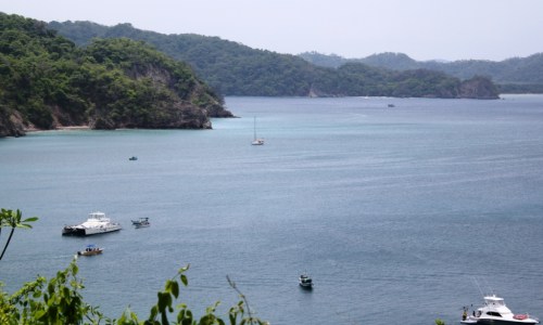 View from above: Camelot is easy to spot, being the only mast around...