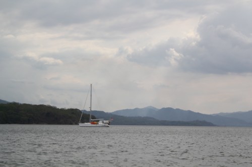 Camelot in San Lucas, bracing for the daily afternoon rainstorm.