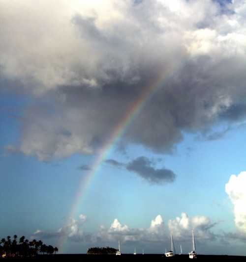 I didn't go look for the pot of gold at the end of the rainbow.