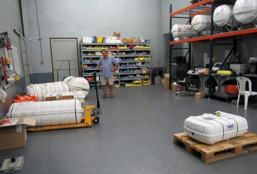 Tom checking out the commercial crafts