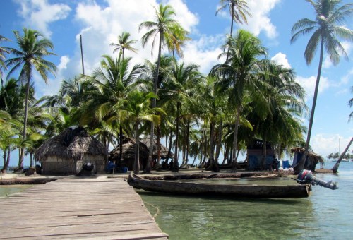 Parking lot on on the Island