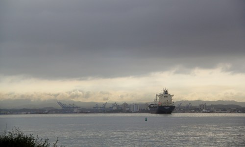 View of Colon, closer  to the Marina by water than by land.