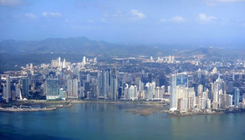 Aerial view of Panama City