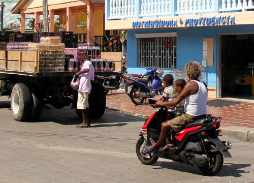 Rasta Daddy hauling kids