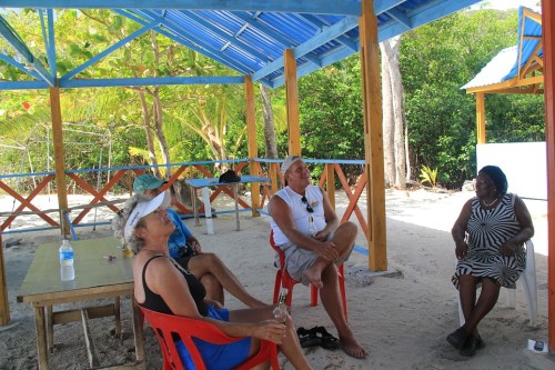 Ms Julia entertaining Lynn, Howard and Tom.