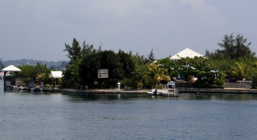 Barefoot Cay looks like a bare foot on the map...