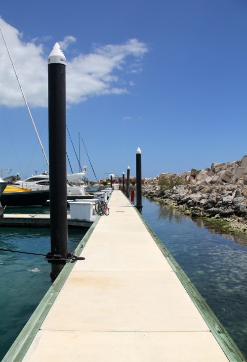 We're at the end of this long dock